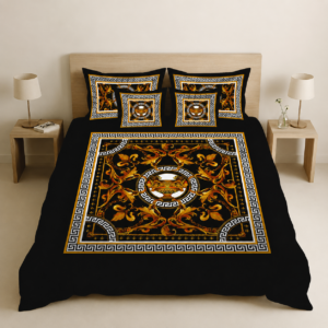 Luxury Black & Gold Bedsheet Set BY AR
