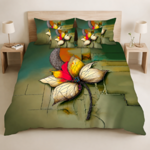 Green Floral Bedsheet Set BY_AR