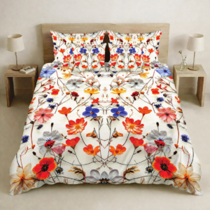 BEDIOR 5-Piece Floral King Bedsheet Set BY AR