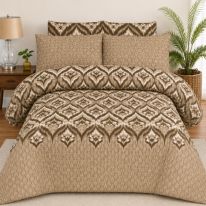 Sapphire Brown Cotton Bedsheet