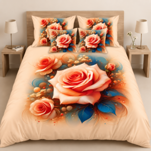 Elegant Rose Blossom Bedsheet by AR