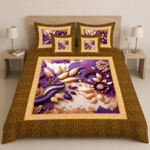 Royal Floral Elegance Bedsheet Set by AR