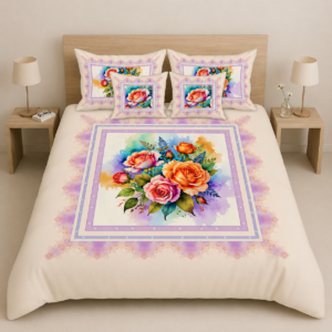 Pastel Rose Bedsheet by AR