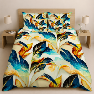 Tropical Leaf Bedsheet Set by AR