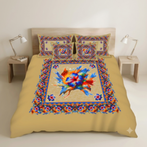 Bedior 5PCS Digital Floral Bedsheet Set By AR